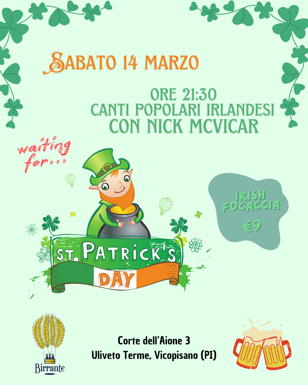 Serata a Tutta Irlanda 14 Mar